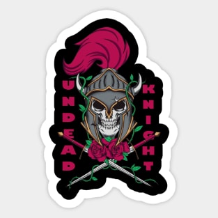 undead knight skull Sticker